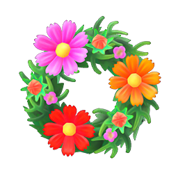 キュートなコスモスのリース