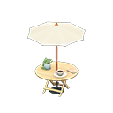 カフェなパラソルテーブル